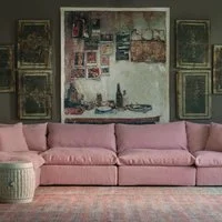 Truman Sofa Large Custom, Footstool, Footstool - Andrew Martin