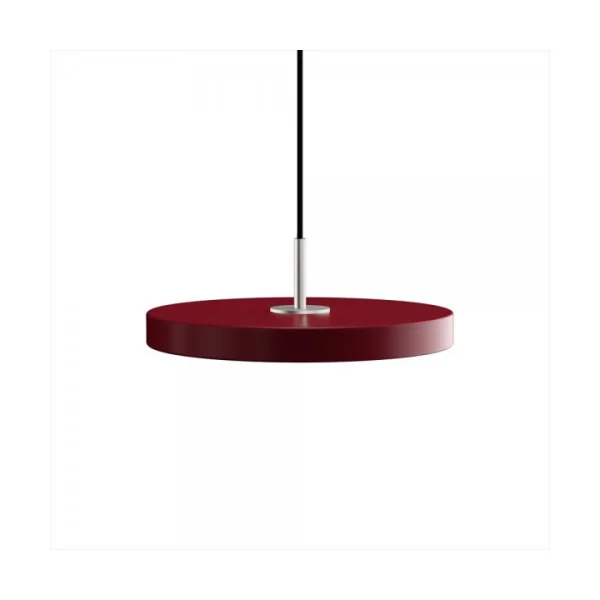 Umage Asteria Mini chrome pendant lamp Ø31x10.5 cm Red