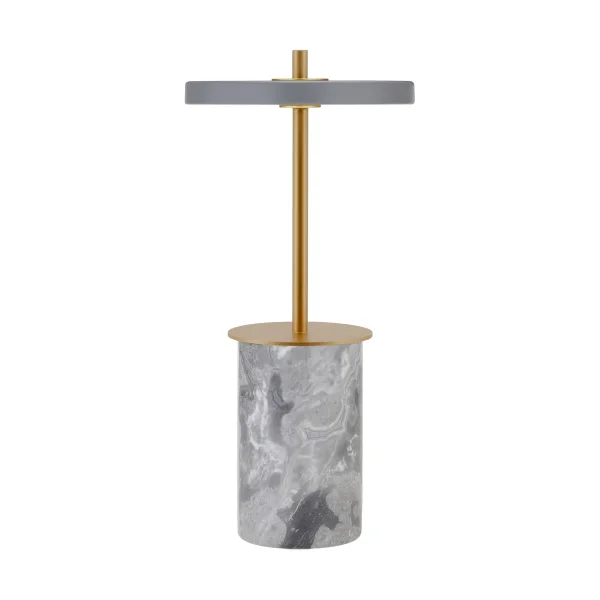 Umage Asteria Move Mini table lamp Ø12x25,5 cm Grey Marble-brass