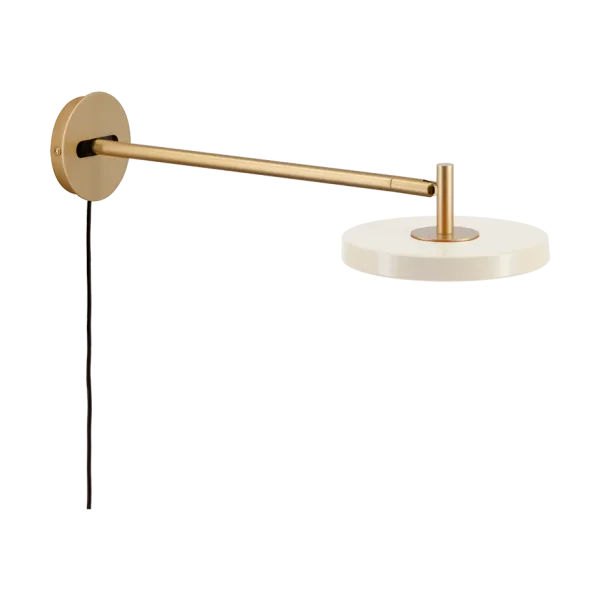 Umage Asteria Wall wall lamp Long, Pearl white-brass