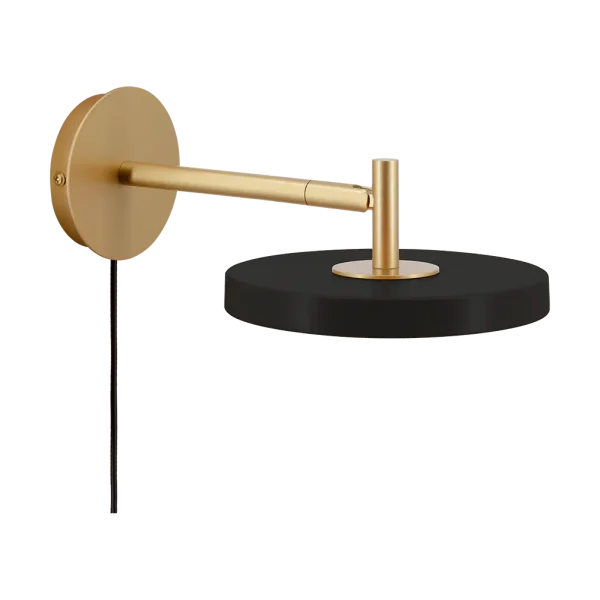 Umage Asteria Wall wall lamp Short, Black-brass