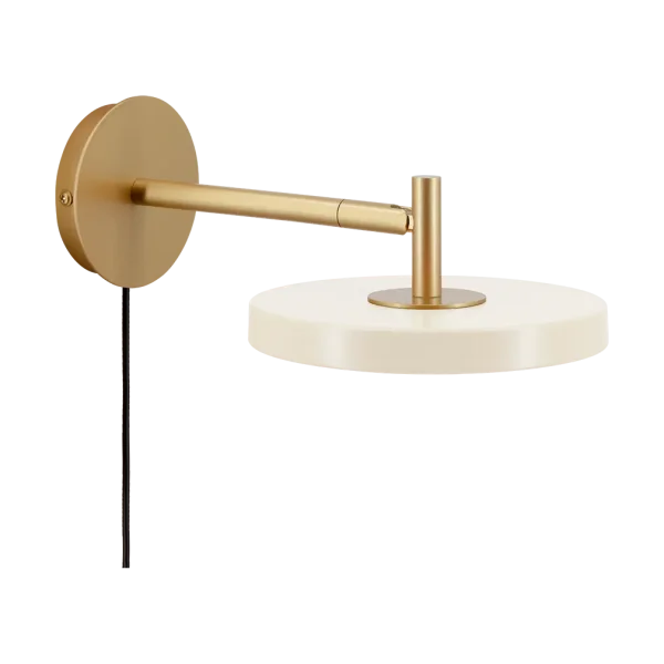 Umage Asteria Wall wall lamp Short, Pearl white-brass