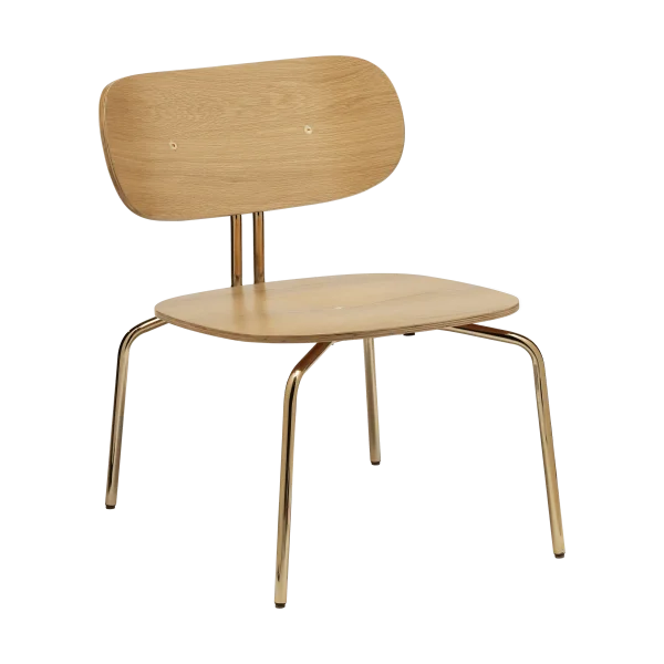 Umage Curious lounge chair Oak-brass