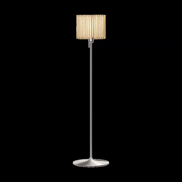 Umage Komorebi floor lamp medium Rectangular oak-brushed steel