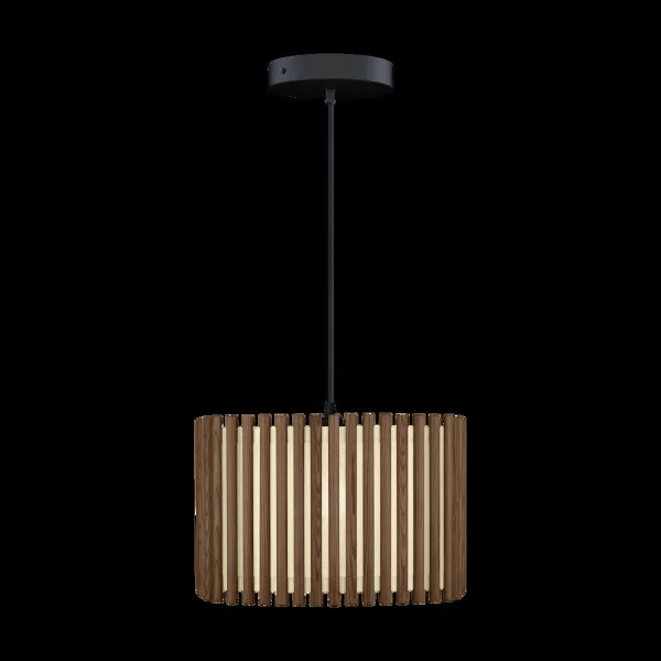 Umage Komorebi pendant large Square dark oak-Black