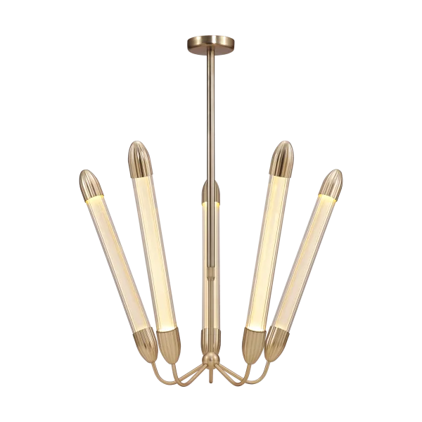 Umage Lemon Squeeze Penta long ceiling lamp Plated brass