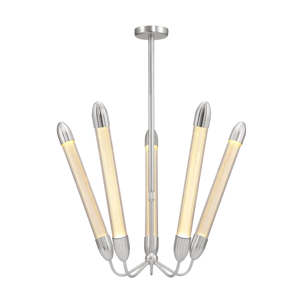 Umage Lemon Squeeze Penta long ceiling lamp Polished steel