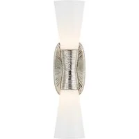 Utopia Double Wall Light Nickel, Light, Small, Polished Nickel - Andrew Martin