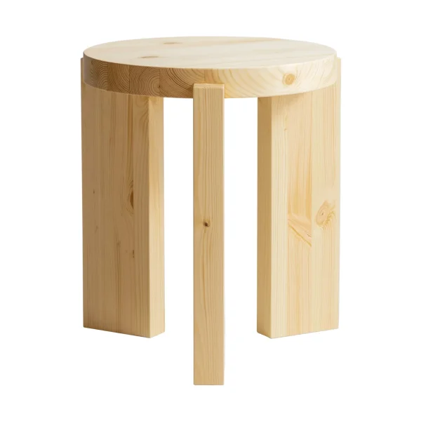 Vaarnii 001 Stool stool Matte oil-waxed pine, Ø40x44 cm