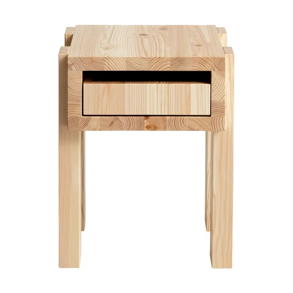 Vaarnii 003 Stilts Side Table side table Matte oil-waxed pine 40x36x45 cm