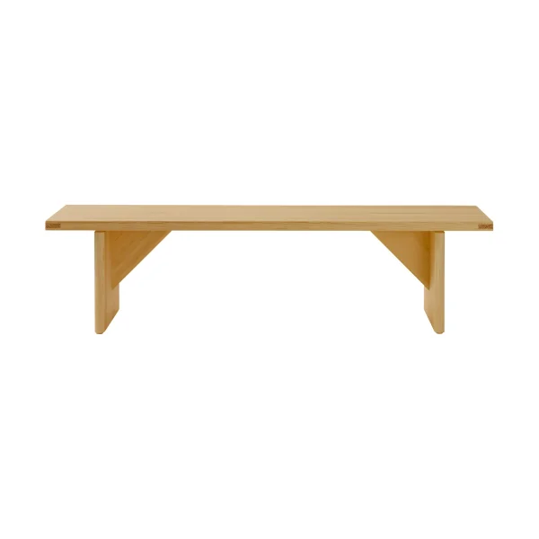 Vaarnii 012 Kolmio Bench bench Matte oil-waxed pine, 176x42x45 cm