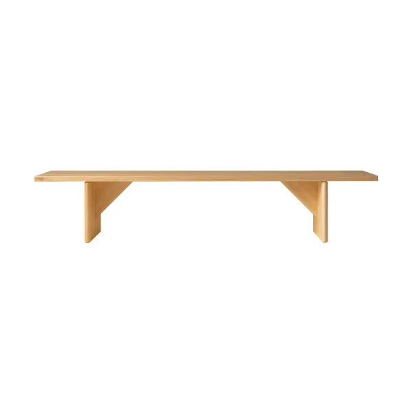 Vaarnii 012 Kolmio Bench bench Matte oil-waxed pine, 227x42x45 cm