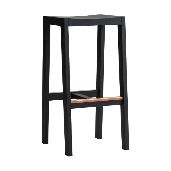 Vaarnii 016 Maasto Bar Stool bar stool Black-stained pine, 75 cm