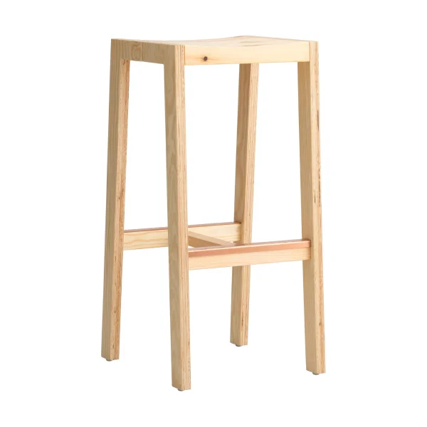 Vaarnii 016 Maasto Bar Stool bar stool Matte oil-waxed pine, 75 cm