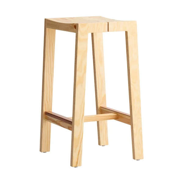 Vaarnii 016 Maasto Bar Stool bar stool Matte oiled-waxed pine, 65 cm