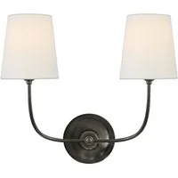 Vendome Double Wall Light Bronze, Light, Double - Andrew Martin