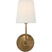 Vendome Single Wall Light Brass, Light, Single, Hand-Rubbed Antique Brass - Andrew Martin