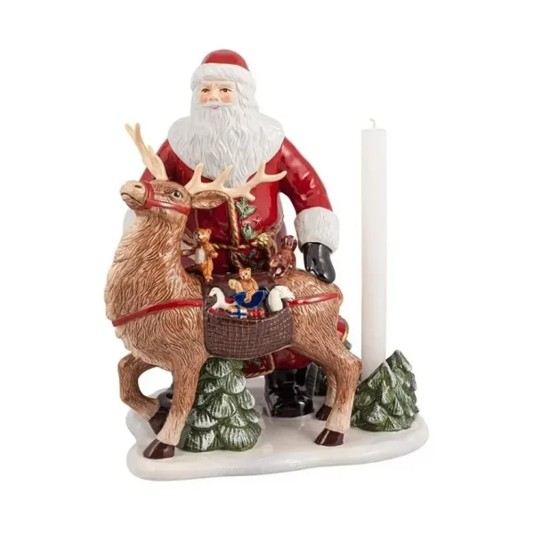 Villeroy & Boch Christmas Toys Memory candle sticks 35 cm Santa with reindeer