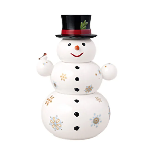 Villeroy & Boch Christmas Toy's Memory snowman jar 4 pieces White