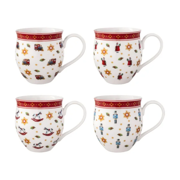 Villeroy & Boch Toy's Delight cup 4 pieces White-red