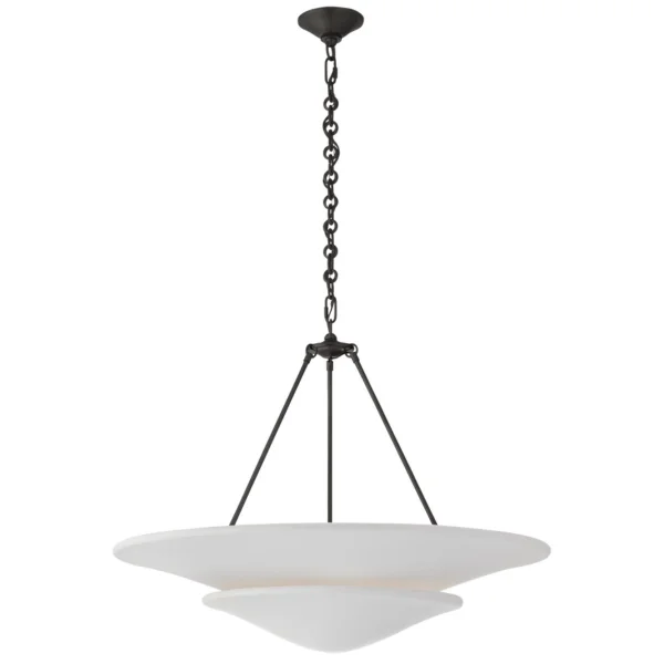 Visual Comfort | AERIN | Mollino Large Tiered Chandelier | Bronze