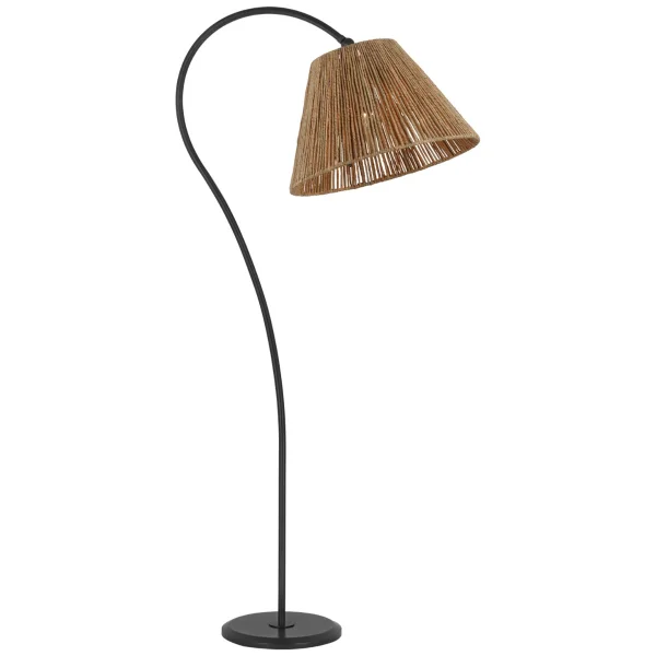 Visual Comfort | Amber Lewis | Dume Large Arched Floor Lamp | Aged Iron