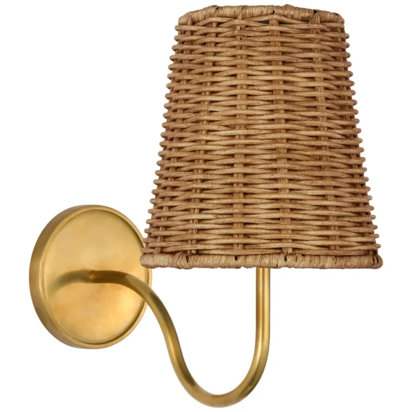 Visual Comfort | Amber Lewis | Lyndsie Small Sconce | Antique Brass