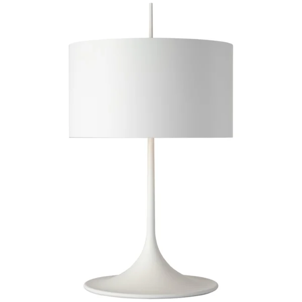 Visual Comfort | Barbara Barry | Spinet 26" Modern Trumpet Table Lamp | Matte White