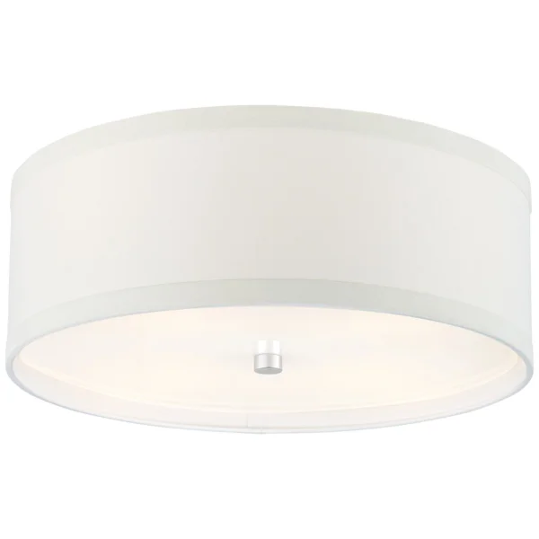 Visual Comfort | Kate Spade Walker Medium Flush Mount | Burnished Silver Leaf