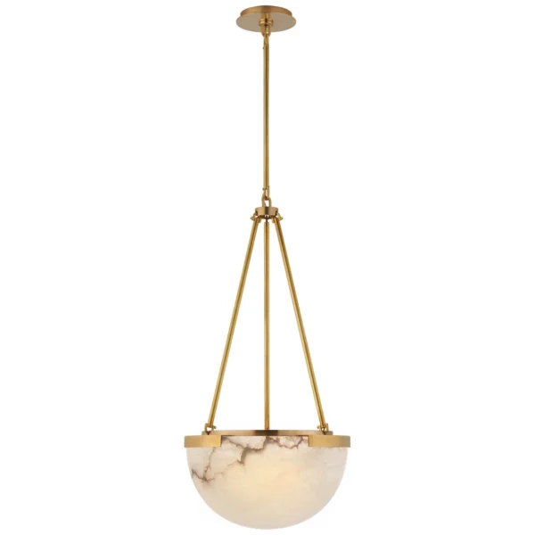 Visual Comfort | Kelly Wearstler | Melange Small Pendant | Antique Burnished Brass