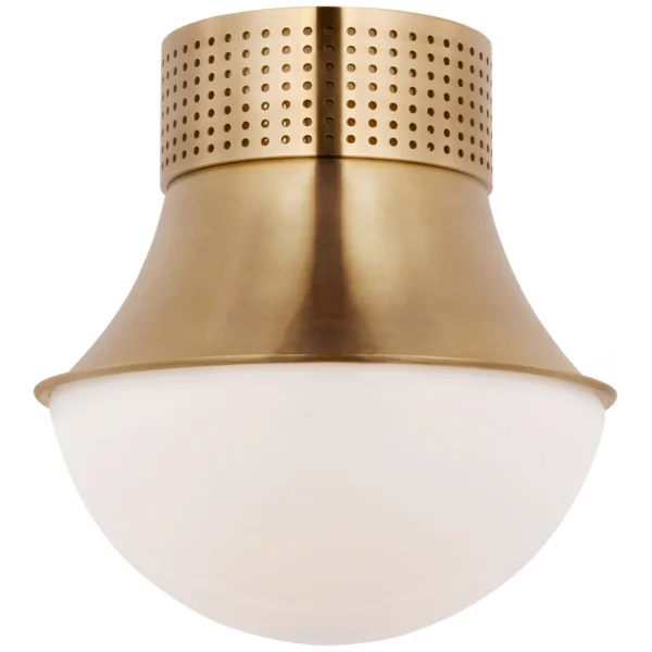 Visual Comfort | Kelly Wearstler | Precision 9" Flush Mount | Antique Burnished Brass