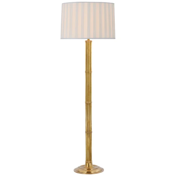 Visual Comfort | Ralph Lauren | Downing Large Floor Lamp | Natural Brass