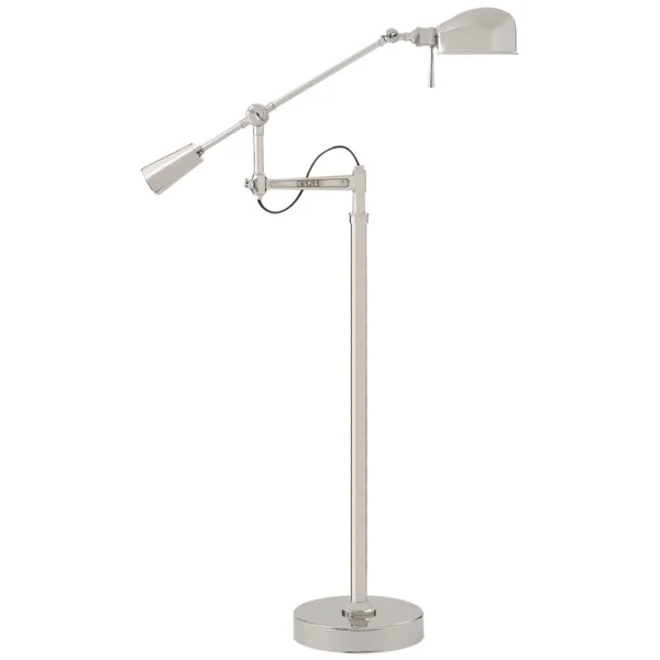 Visual Comfort | Ralph Lauren | RL '67 Boom Arm Floor Lamp | Polished Nickel