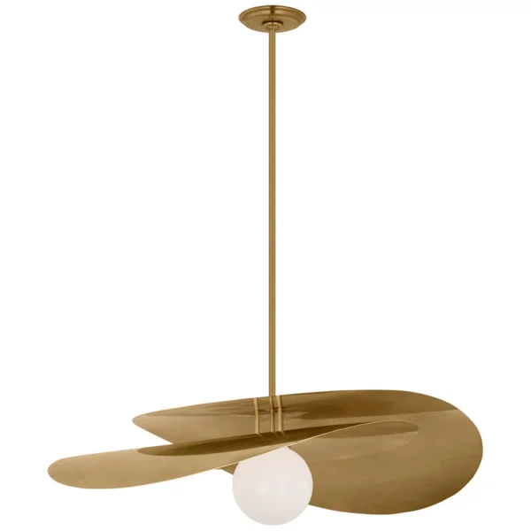Visual Comfort | Windsor Smith | Mahalo 32" Tiered Pendant | Antique Brass