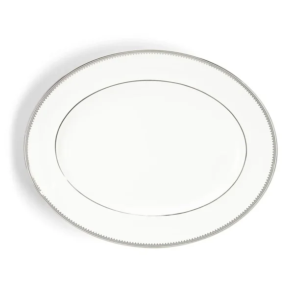 Wedgwood Vera Wang Grosgrain oval platter White
