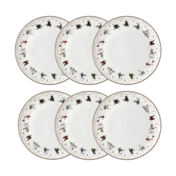Wik & Walsøe Julemorgen plate Ø20 cm 6-pack Julemorgen plate Ø20 cm 6-pack