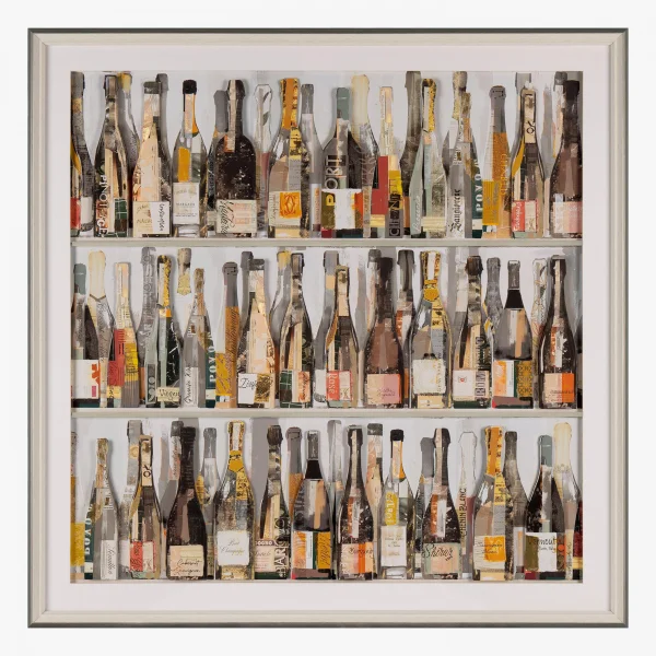 Wine Bottles Framed Art