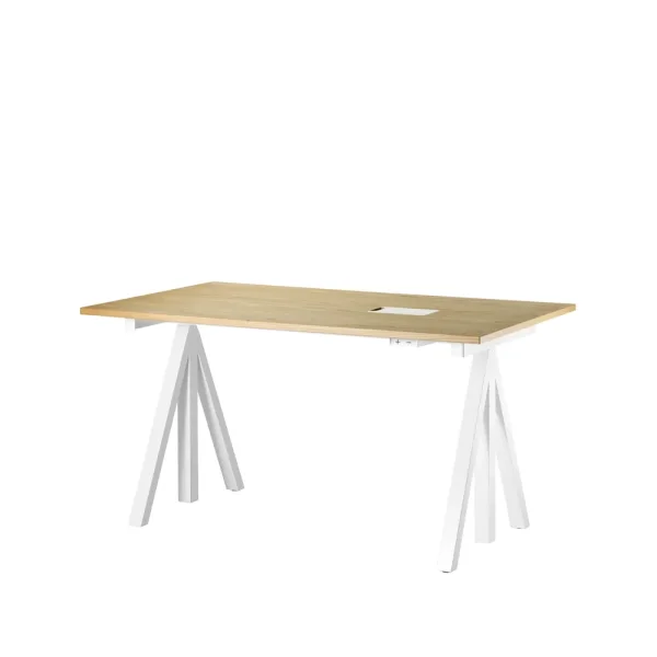 Works Works desk - oak & white Works desk - oak & white
