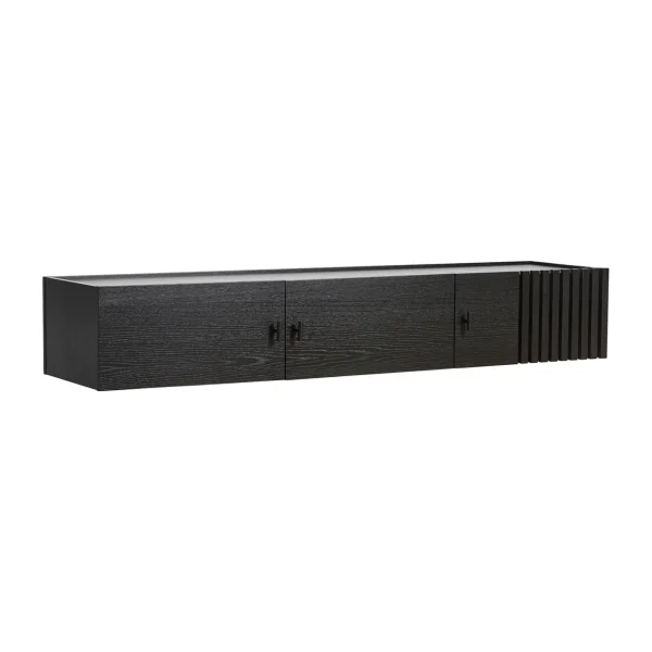 Woud Array sideboard wall-mounted, 150 cm Black oak