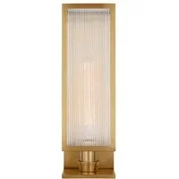 York Box Wall Light Soft Brass, Light - Andrew Martin