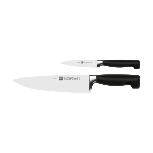 Zwilling Zwilling Four star knife set 2 pieces Black-stainless steel