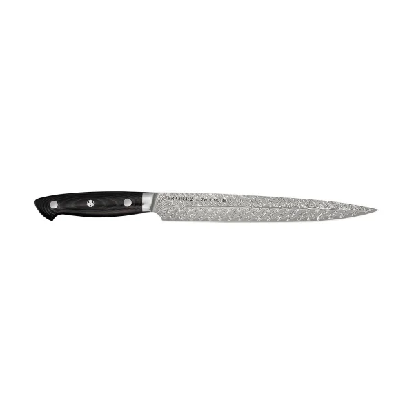 Zwilling Zwilling Kramer euro stainless carving knife 23 cm Damascus-black