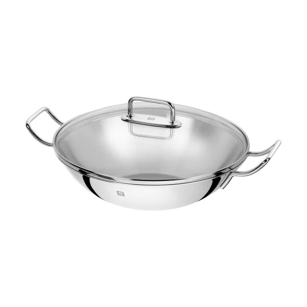 Zwilling Zwilling Plus wok pan glass lid Ø32 cm Stainless steel