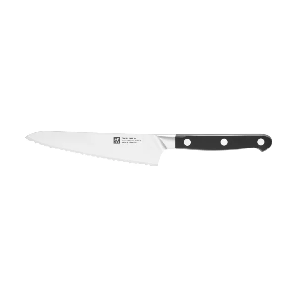Zwilling Zwilling Pro compact serrated chef's knife 14 cm Black-stainless steel