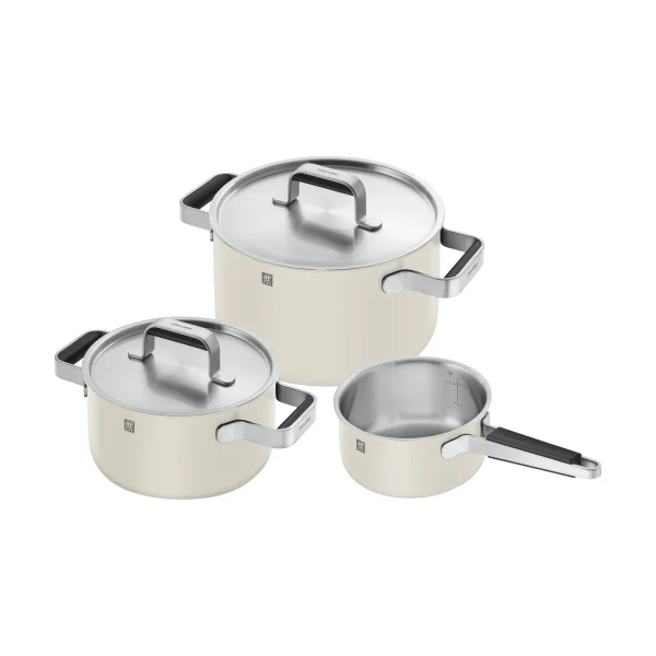 Zwilling Zwilling Pure saucepan set 5 pieces Ivory